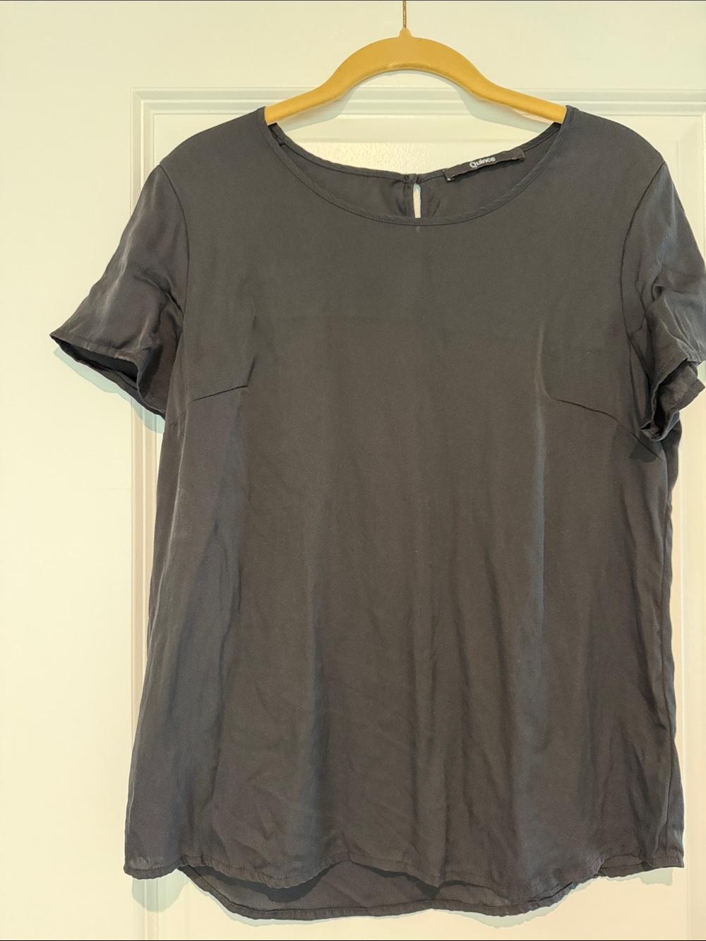 Quince Charcoal Gray Short-Sleeve Tunic